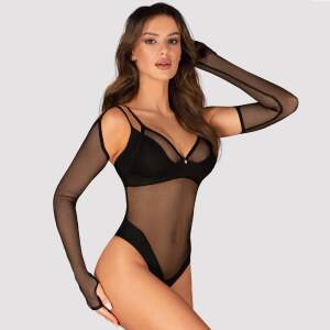 Obsessive - Nesari - Handschoenen - Vingerloos - met Schouderstrap - Gaas - Zwart