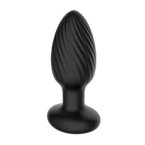 Nexus - Tornado - Butt Plug - Rotating - Vibrating - Siliconen - Zwart - Small