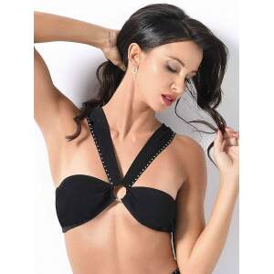 Patrice Catanzaro - Oreade Top - Strass - Lycra - Zwart