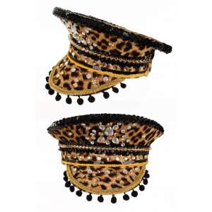 Pet - Piloot - Politie - Strass - Pailletten - Glinsterend - Panter Print