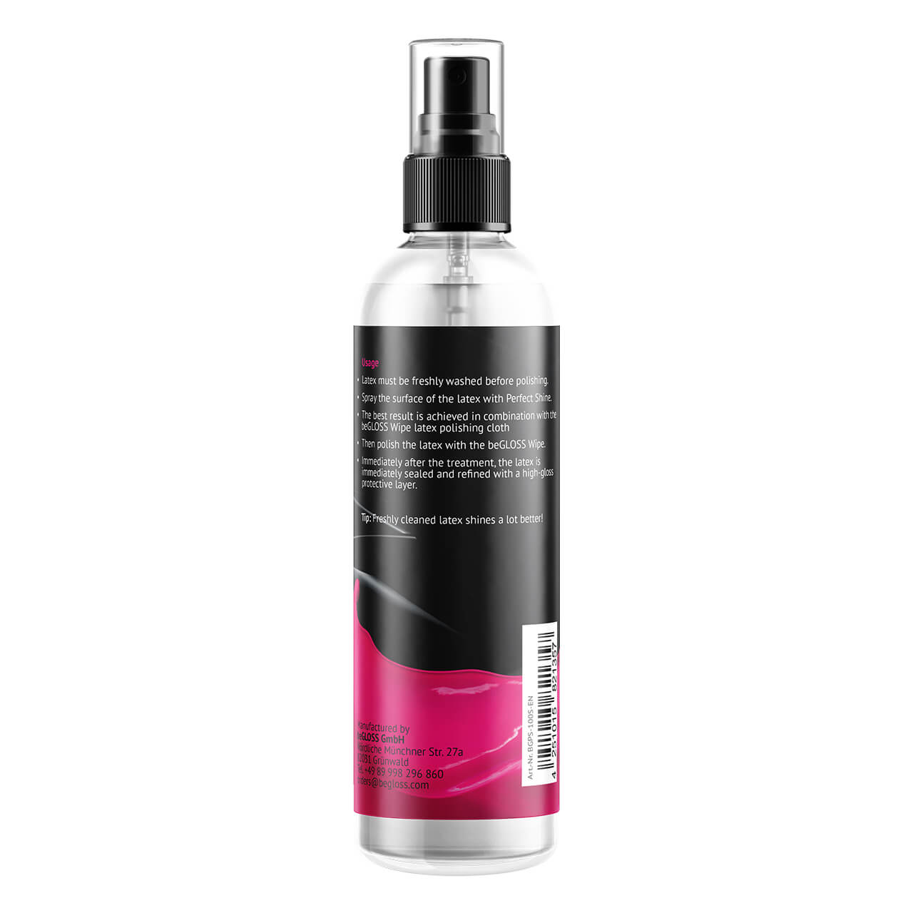 beGLOSS - Perfect Shine Premium Spray - Glansspray voor Latex en Datex - 100 ml - Afbeelding 3