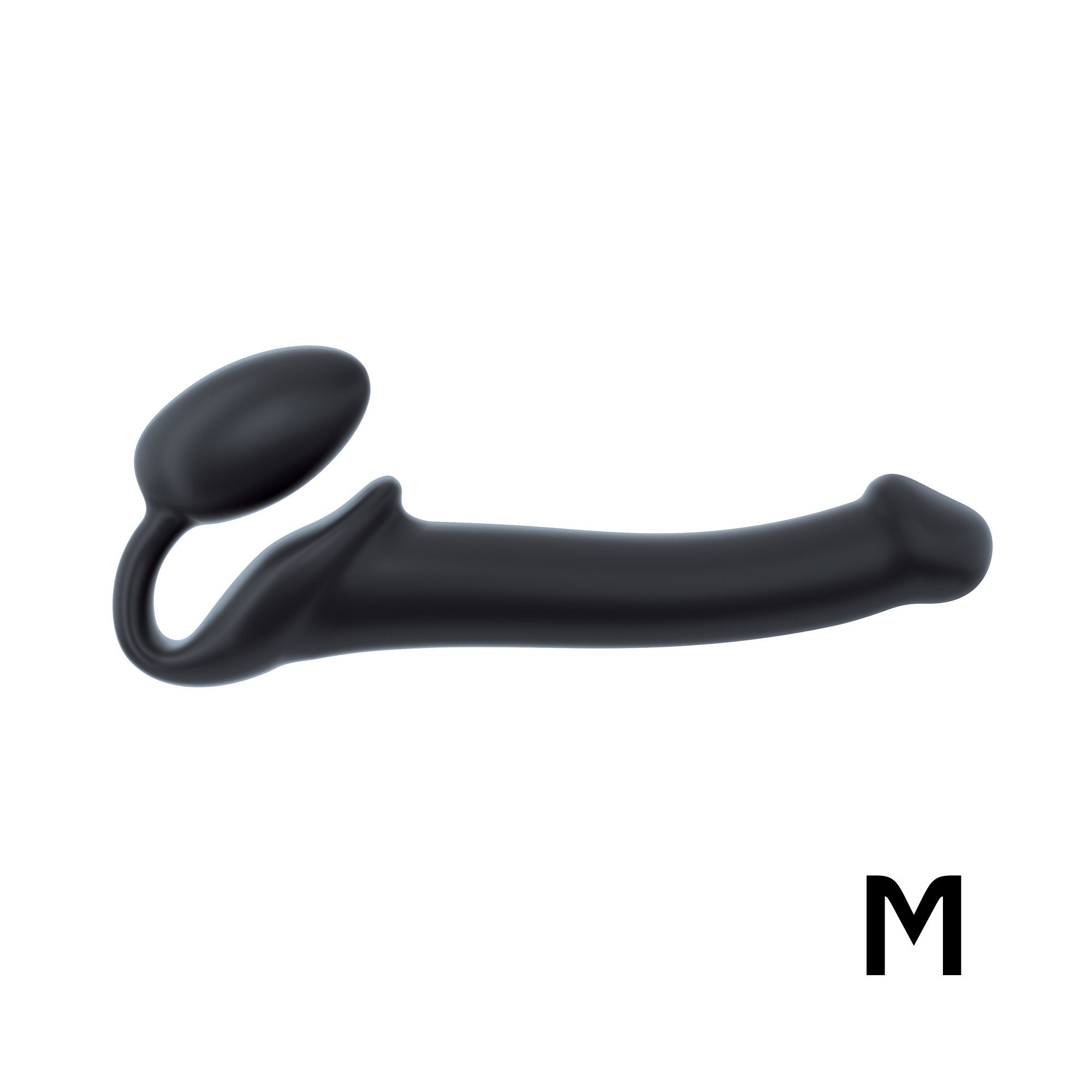 Strap-On-Me - Dubbele Dildo - Voorbind Dildo zonder Harnas - Siliconen - Zwart - Afbeelding 6