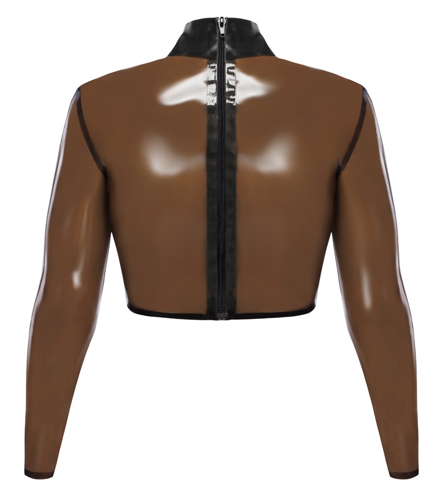 The Latex Collection - Top - Lange Mouw - Semi Transparant - Latex - Afbeelding 6