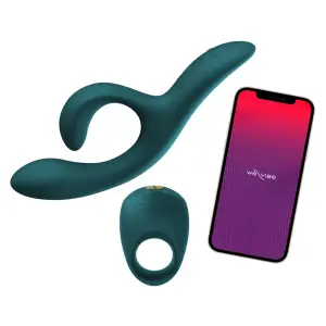 We Vibe - Date Night - Pivot - Nova 2 - Cockring - Rabbit Vibrator - Blauw