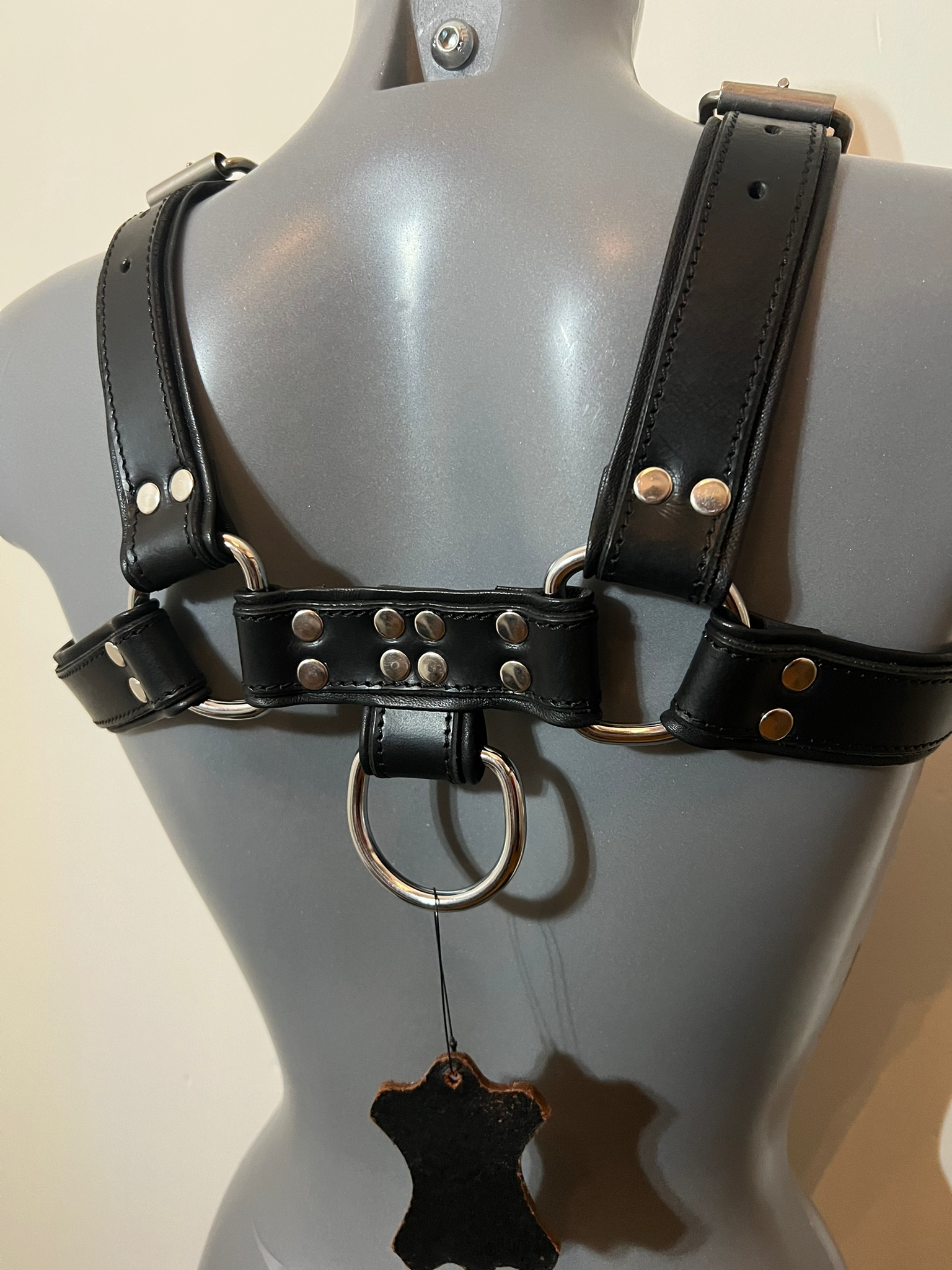 Borstharnas - Vrouw - Verstelbaar - Leer - Zwart - Afbeelding 4