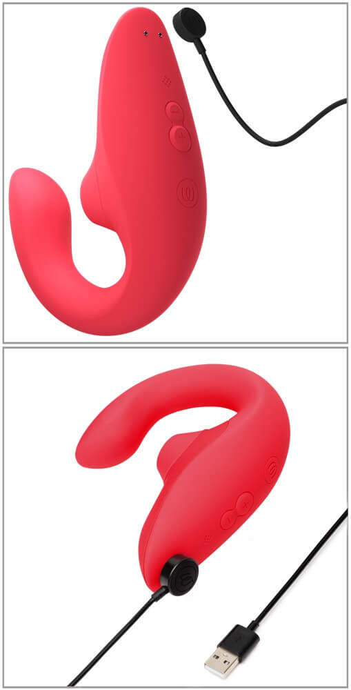 Womanizer - Blend - Clitoris Luchtdruk Stimulator - G-Spot Vibrator - Rabbit - Vibrant Rose - Afbeelding 5