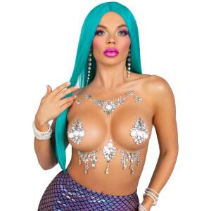 Leg Avenue - Body Jewel Siren - Strass - Plak Juweel - Reusable