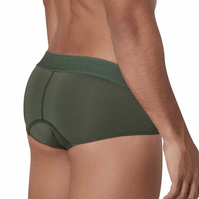 Clever Moda - Basis Classic Brief - Lycra - Brede Band - Groen - Afbeelding 2