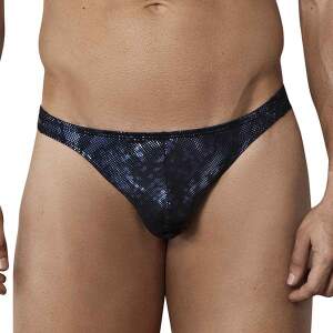Clever Moda - Cambodia Thong - String - Zwart - Blauw