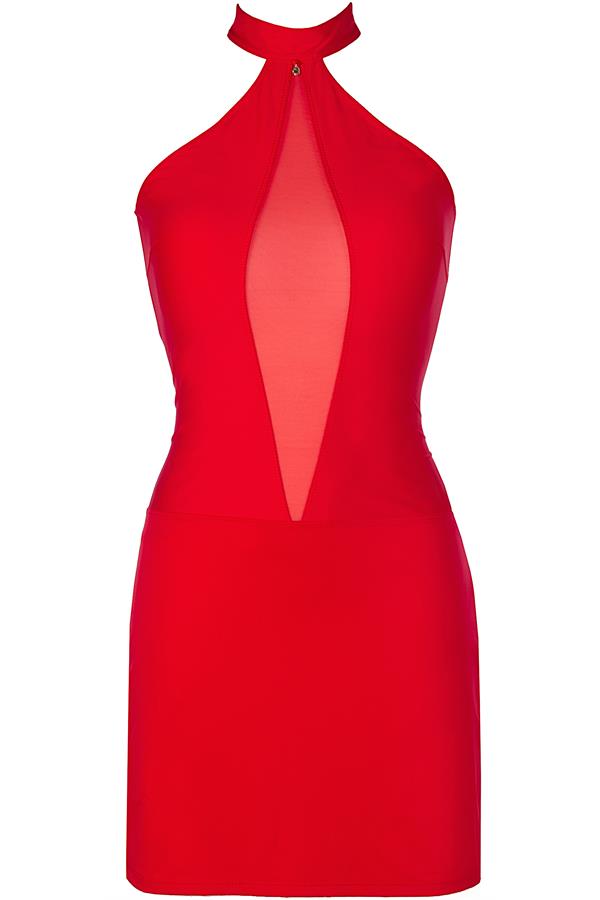 Axami - Jurk Persee - Lycra - Gaas - Rood - Afbeelding 3