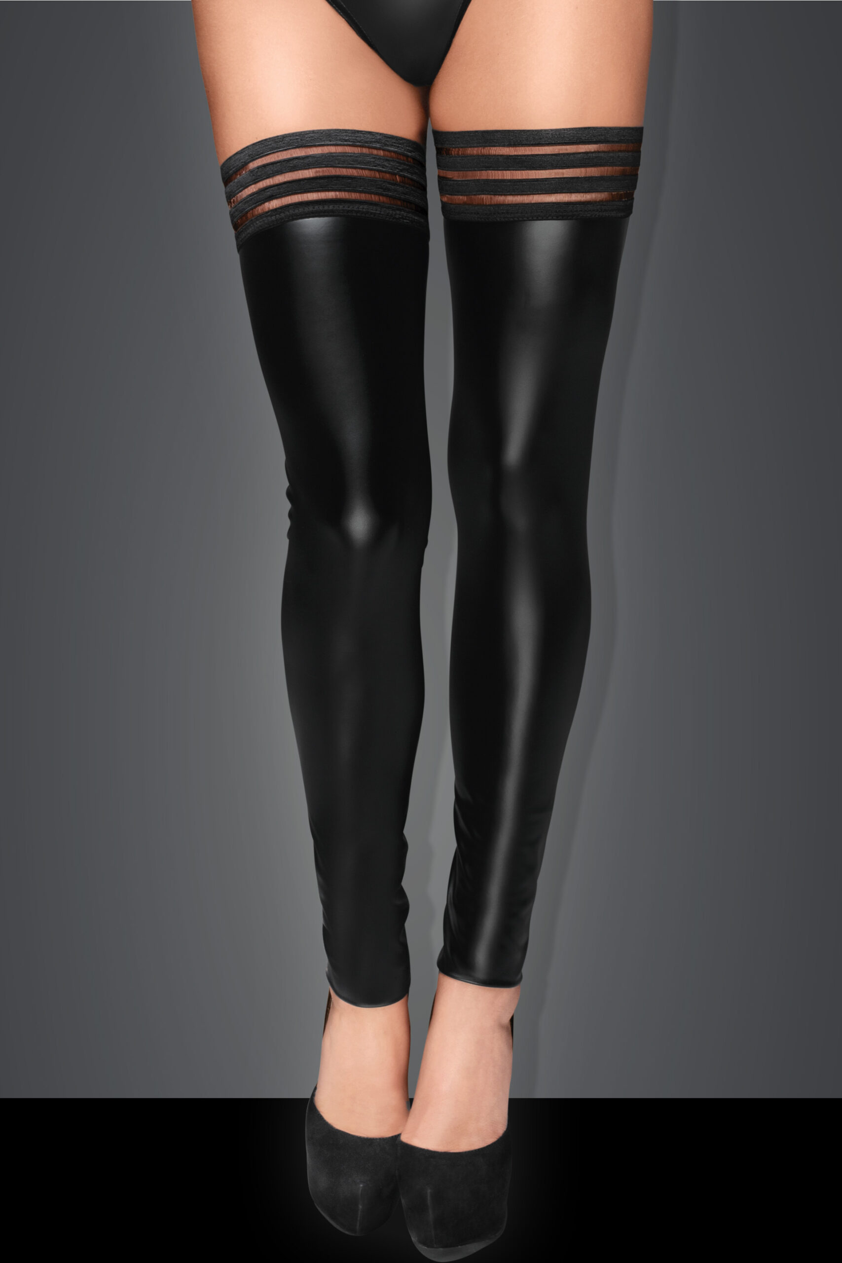 Noir Handmade Wetlook Kousen - Afbeelding 2