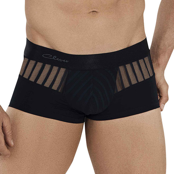 Clever Moda - Lucerna Latin Boxershort - Transparant - Strepen - Zwart