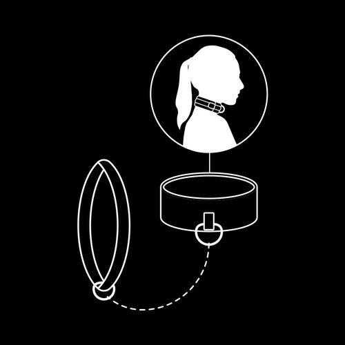 Collar met Riem - Fetish Submissive - Afbeelding 2