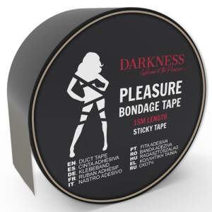 Sticky Bondage Tape Black 15M - Darkness