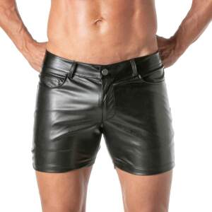 TOF PARIS - Kinky Midi Shorts - PU-leer - Zwart