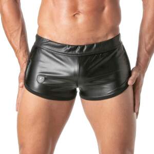 TOF PARIS - Kinky Retro Shorts - PU-leer - Zwart