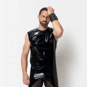 Patrice Catanzaro - Soren Shirt - Mouwloos - Lak - Zwart