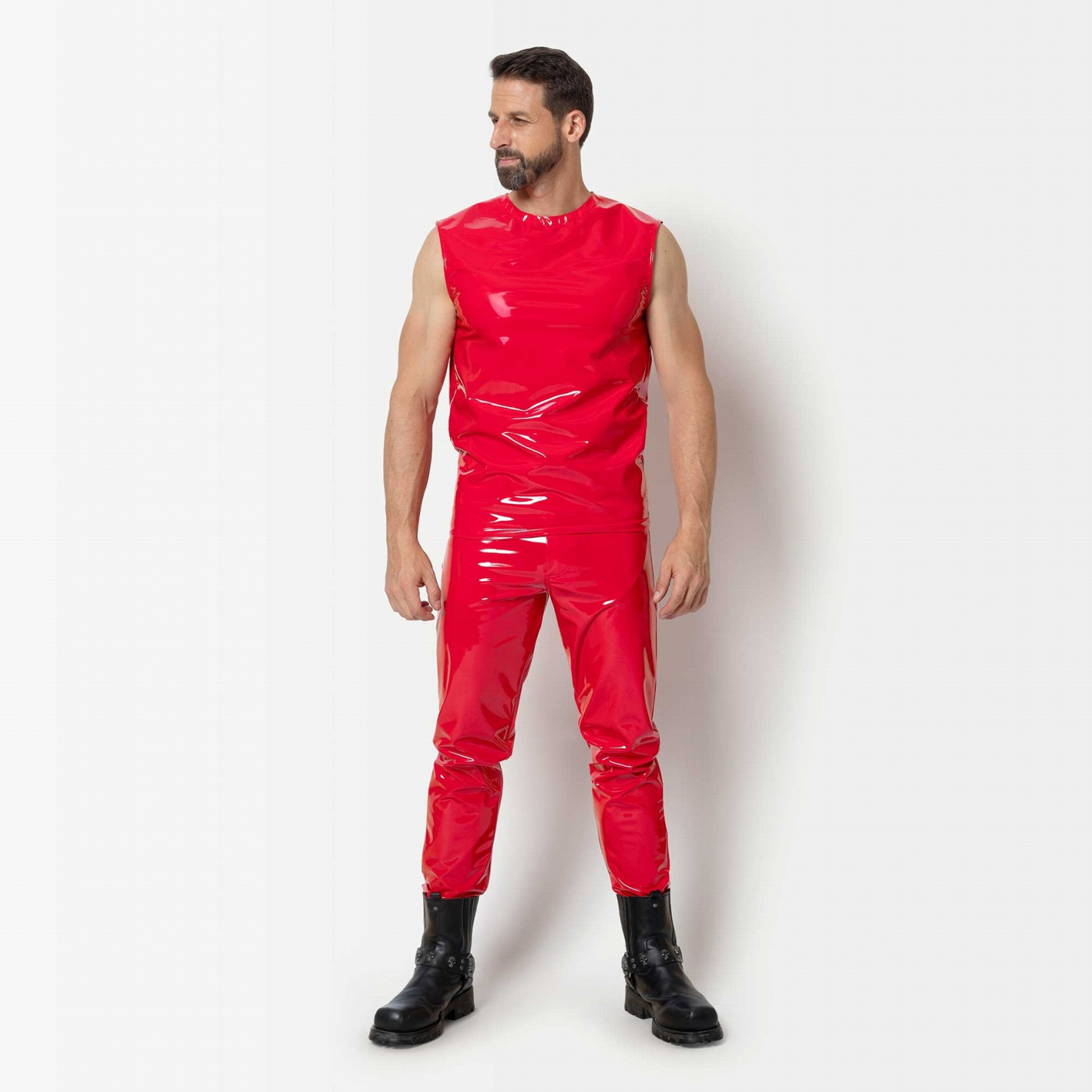 Patrice Catanzaro - Soren Shirt - Mouwloos - Lak - Rood - Afbeelding 2