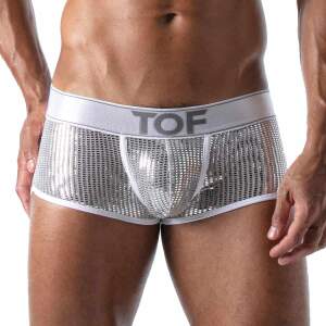 TOF PARIS - Star Short - Pailletten - Wit - Zilver