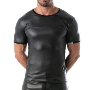 TOF PARIS - Fetish T-Shirt - Ronde Hals - Wetlook - Zwart