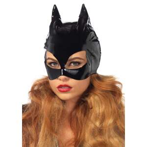 Leg Avenue - Katten Masker - Lak - Zwart