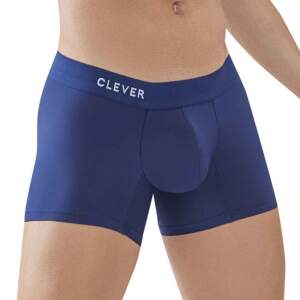 Clever Moda - Classic Match Boxer - Zacht Microvezel - Brede Band - Blauw