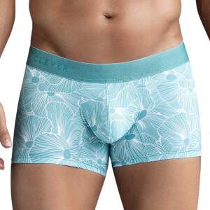 Clever Moda - Rose - Boxershort - Zacht Microvezel - Brede Band - Print - Groen