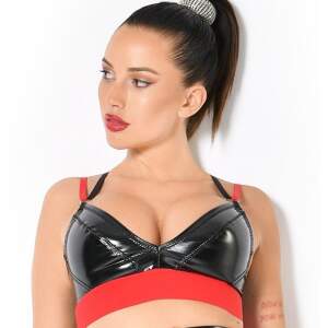 Patrice Catanzaro - Triomphe - Brassiere - Lak - Rood - Zwart