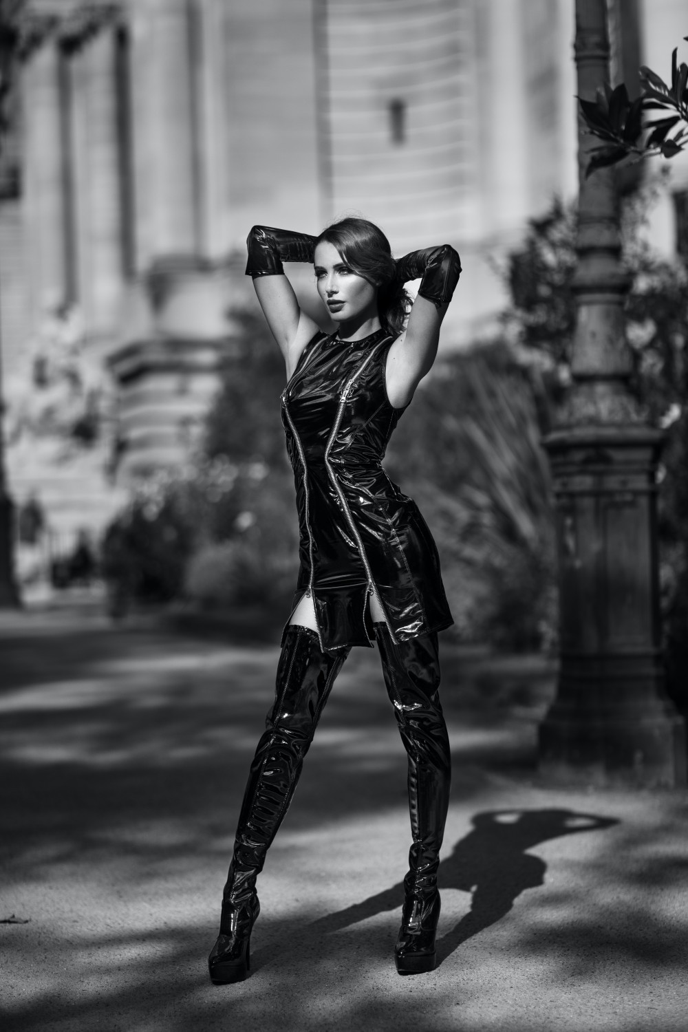 Patrice Catanzaro - Louvre Jurk - Ritsen - Lak - Afbeelding 2