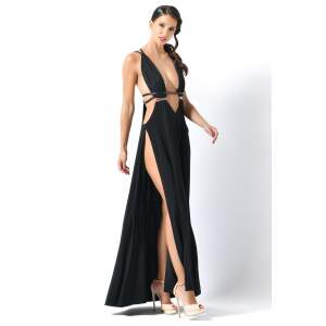 Patrice Catanzaro - Venus Jurk - Lycra - Zwart