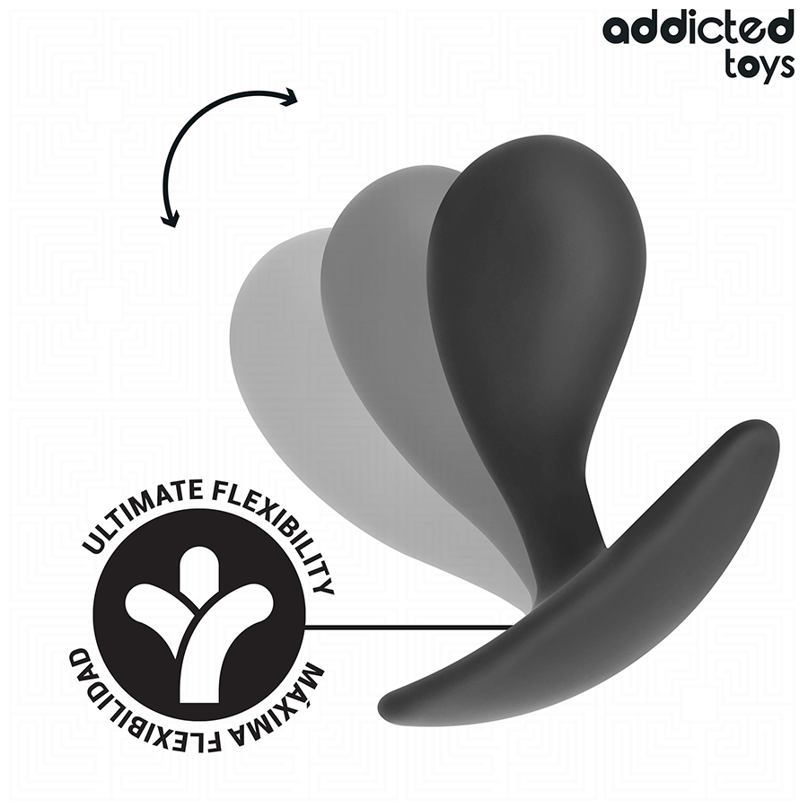 Addicted Toys - Anal Training Kit - 3 Butt Plugs - Model J - Siliconen - Zwart - Afbeelding 7