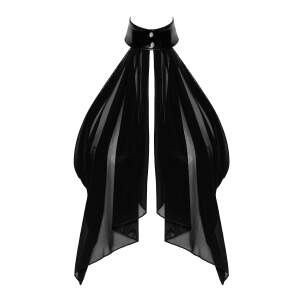 Noir Handmade - F349 Opium - Bolero - Gaas - Wetlook Boord - Zwart