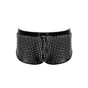 Noir Handmade - H079 - Mayhem - Shorts - Geperforeerd Wetlook - Zwart