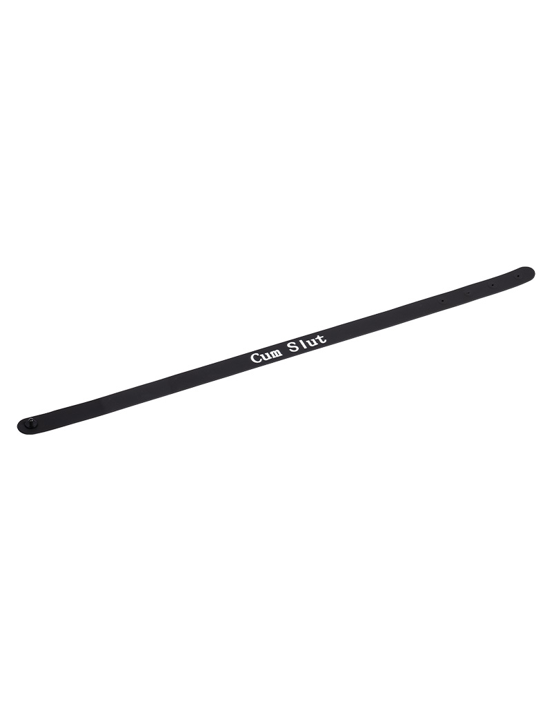 Rimba - Collar - CUM SLUT - Verstelbaar - Siliconen - Zwart - Afbeelding 7