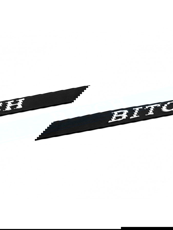 Rimba - Collar - BITCH - Verstelbaar - Siliconen - Zwart - Afbeelding 7