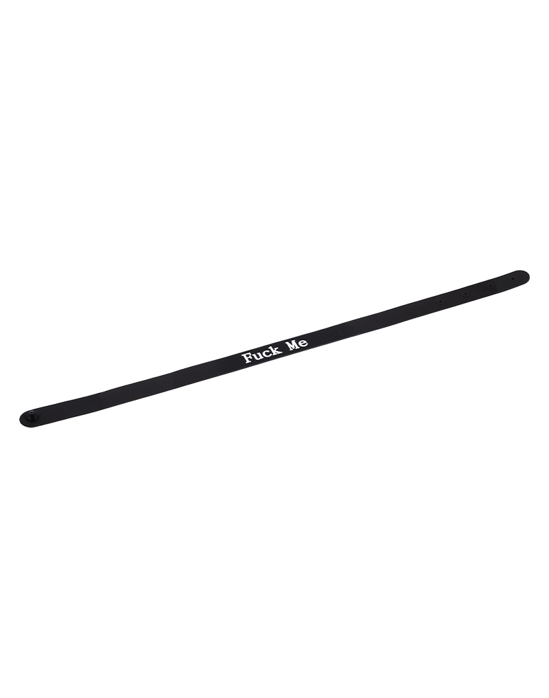 Rimba - Collar - FUCK ME - Verstelbaar - Siliconen - Zwart - Afbeelding 8