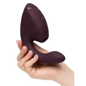 Womanizer - Next Duo - Clitoris Stimulator - G-Spot Vibrator - Luchtdruk - Vibraties - Paars