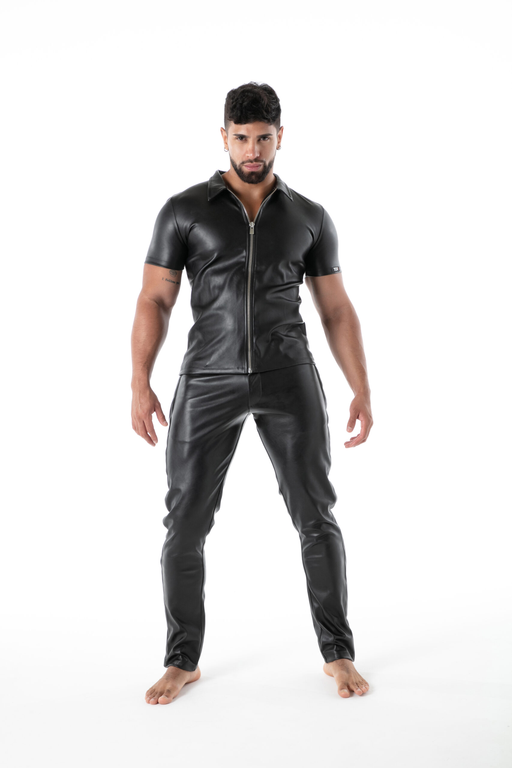 TOF PARIS - Kinky Zipped Vest - PU-leer - Zwart - Afbeelding 5