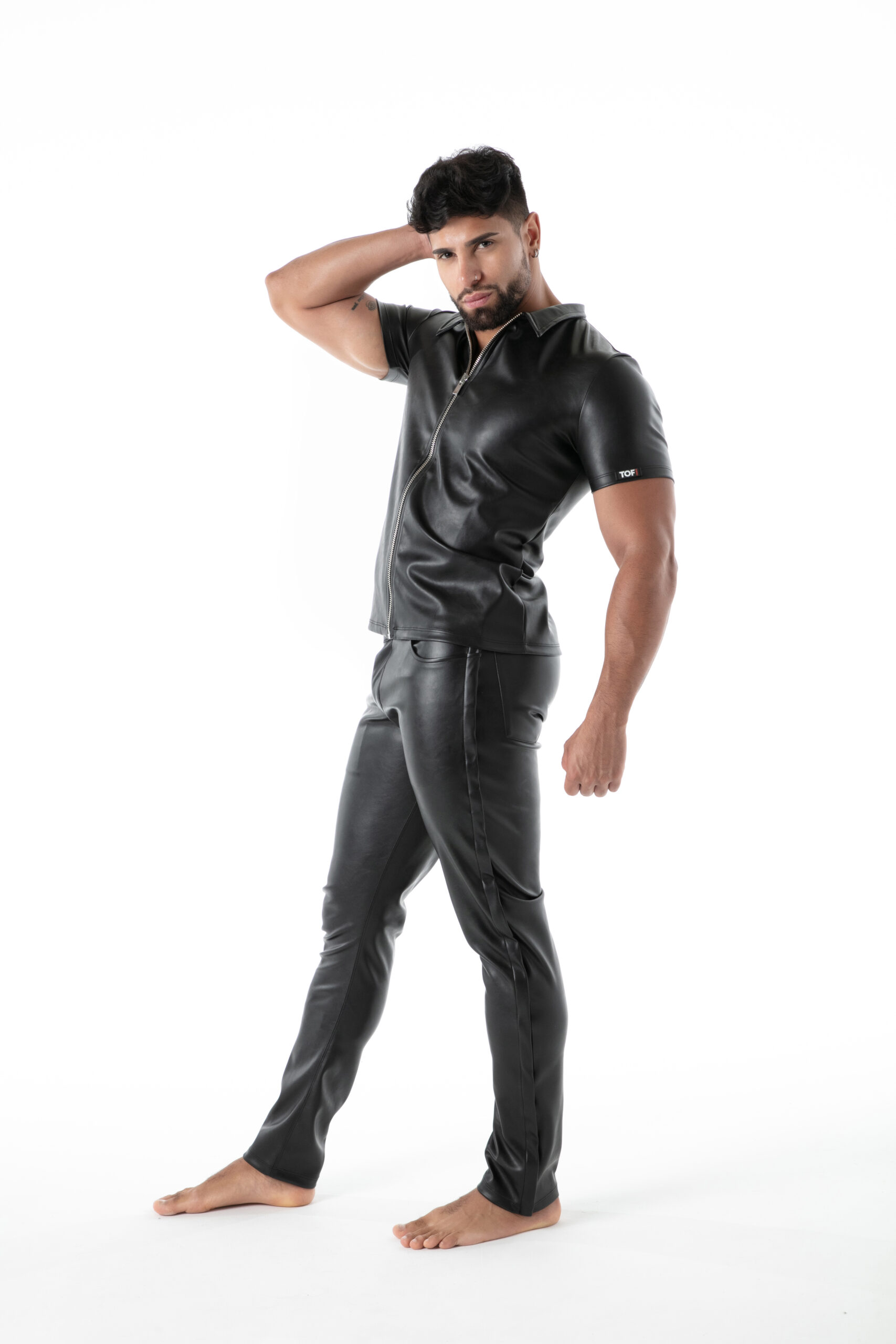 TOF PARIS - Kinky Zipped Vest - PU-leer - Zwart - Afbeelding 3