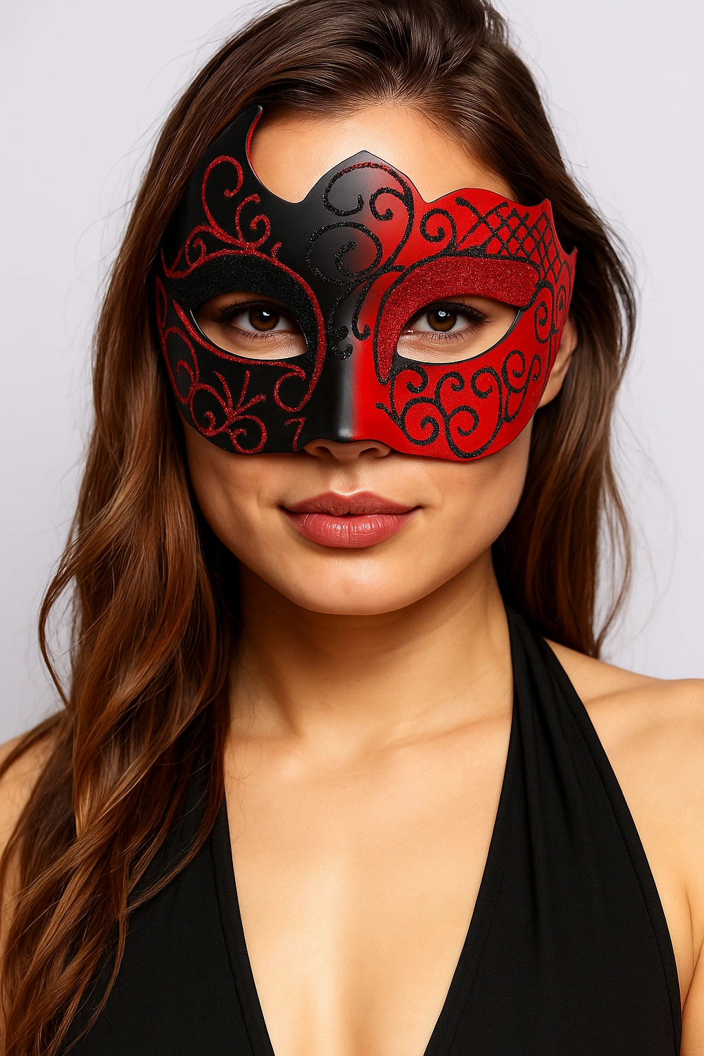Cape Specialist - Venetiaans Masker - Rood - Zwart - Afbeelding 3