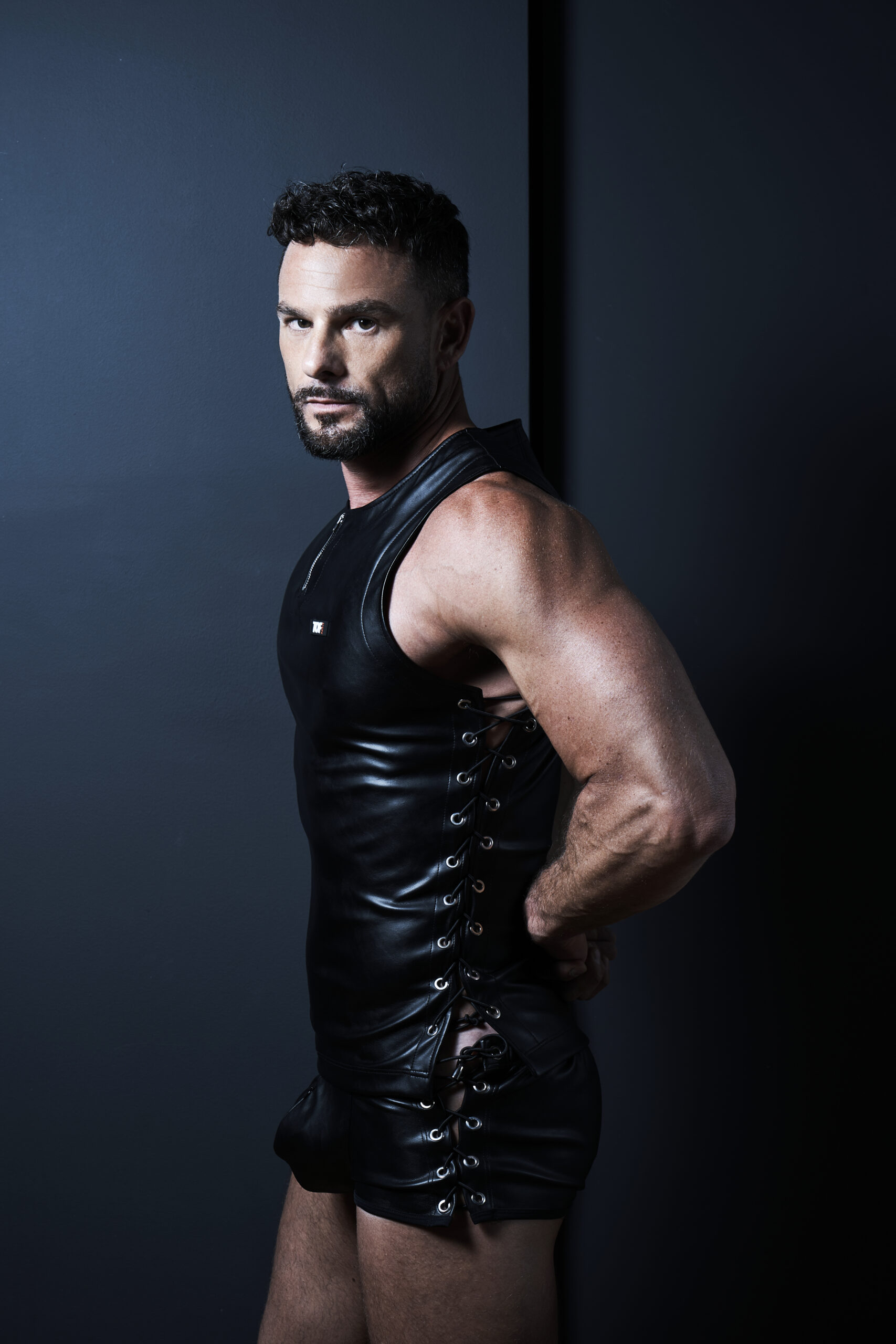 TOF PARIS - Kinky Laced Short - Vetersluitingen - PU-leer - Zwart - Afbeelding 11