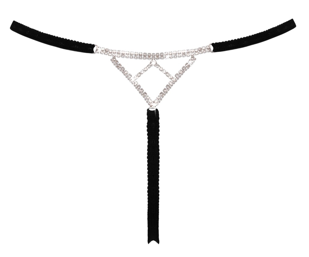 Cottelli Collection - String - Open Kruis - Strass - Afbeelding 3