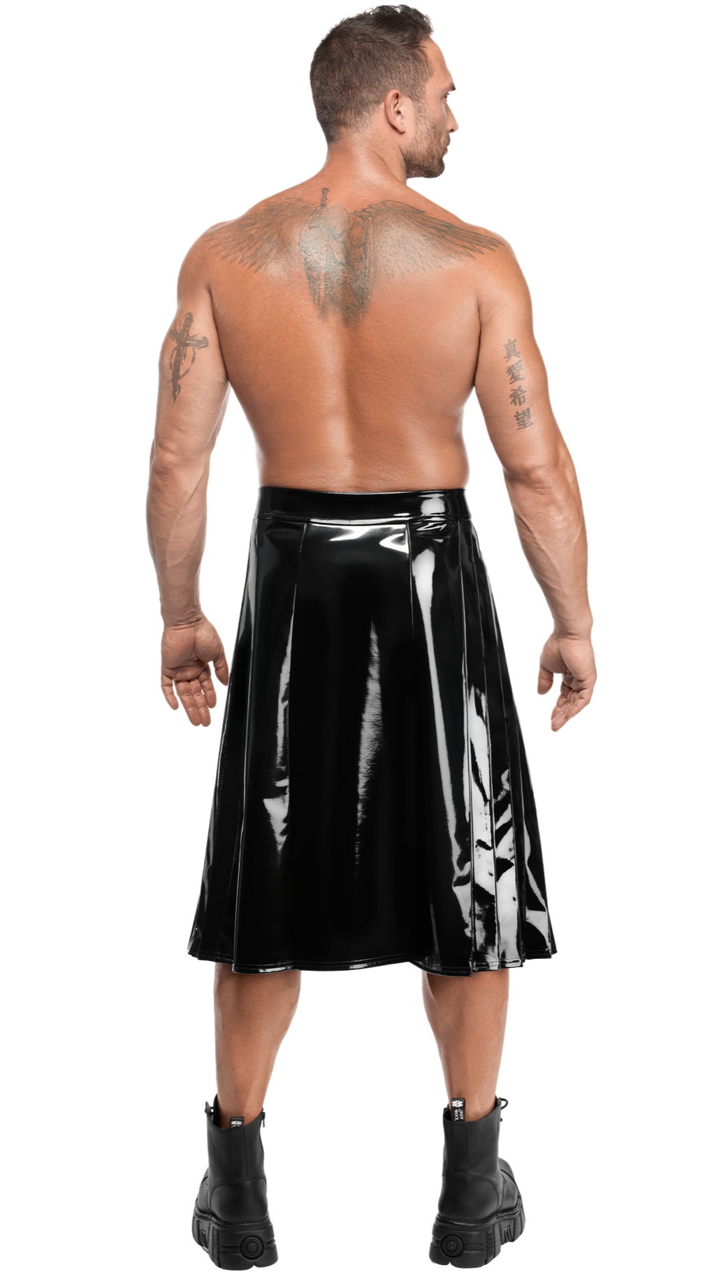 Noir Handmade - H091 - Empire - Rok - Lak - Zwart - Afbeelding 3