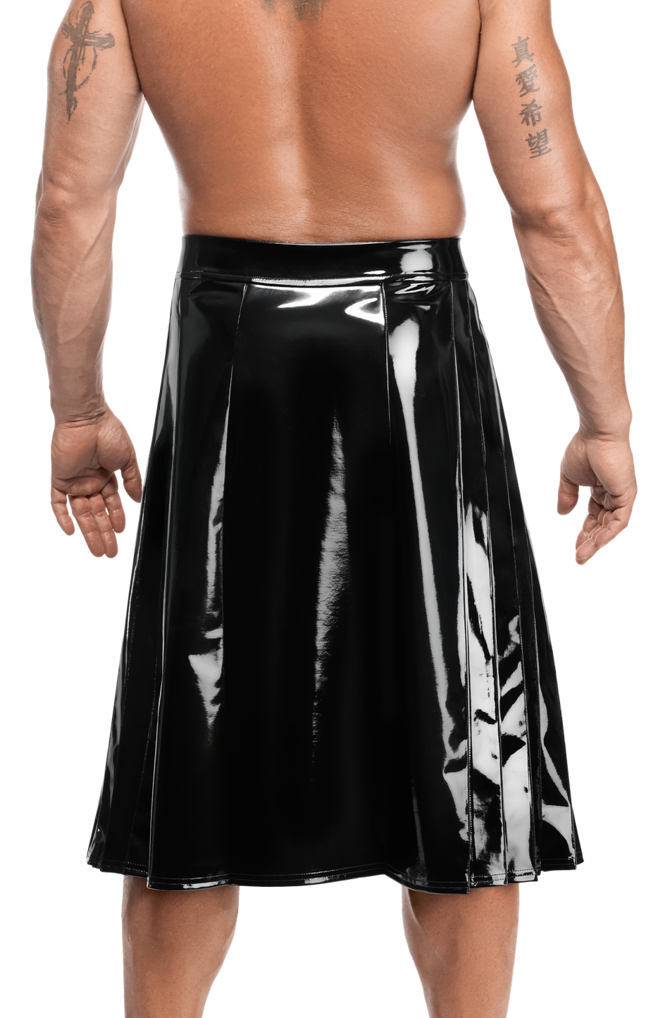 Noir Handmade - H091 - Empire - Rok - Lak - Zwart - Afbeelding 5