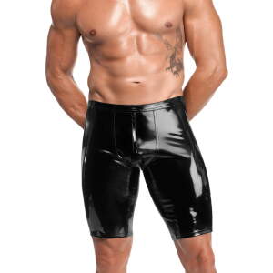 Noir Handmade - H094 - Voltage - Biker Shorts - Lak - Zwart