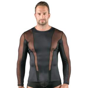 Svenjoyment - Shirt met Lange Mouwen van Lycra en Gaas