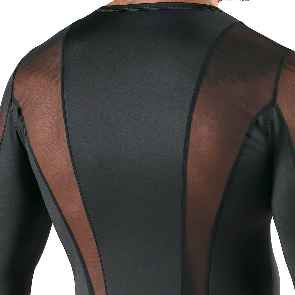 Svenjoyment - Shirt met Lange Mouwen van Lycra en Gaas - Afbeelding 4