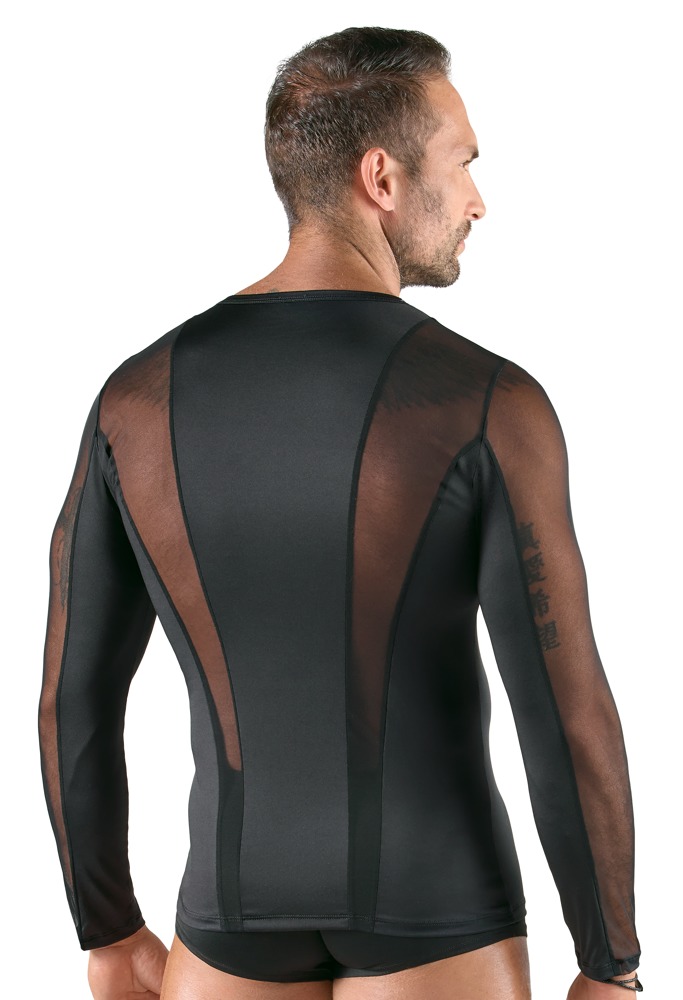 Svenjoyment - Shirt met Lange Mouwen van Lycra en Gaas - Afbeelding 3