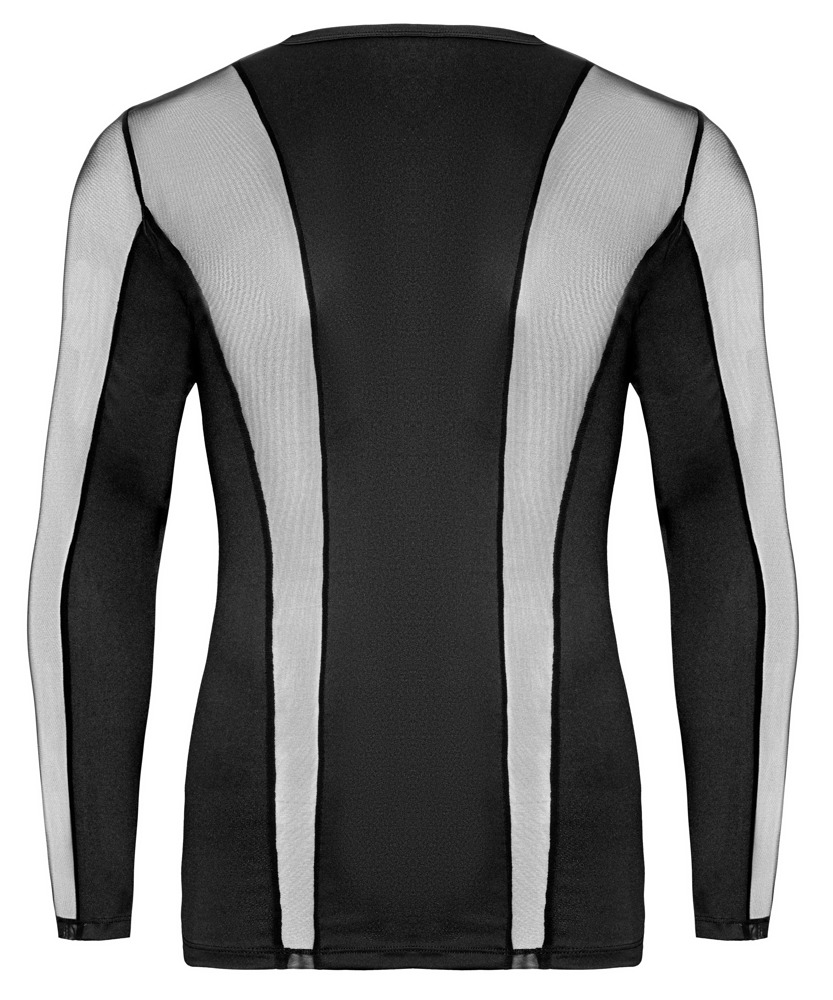 Svenjoyment - Shirt met Lange Mouwen van Lycra en Gaas - Afbeelding 7