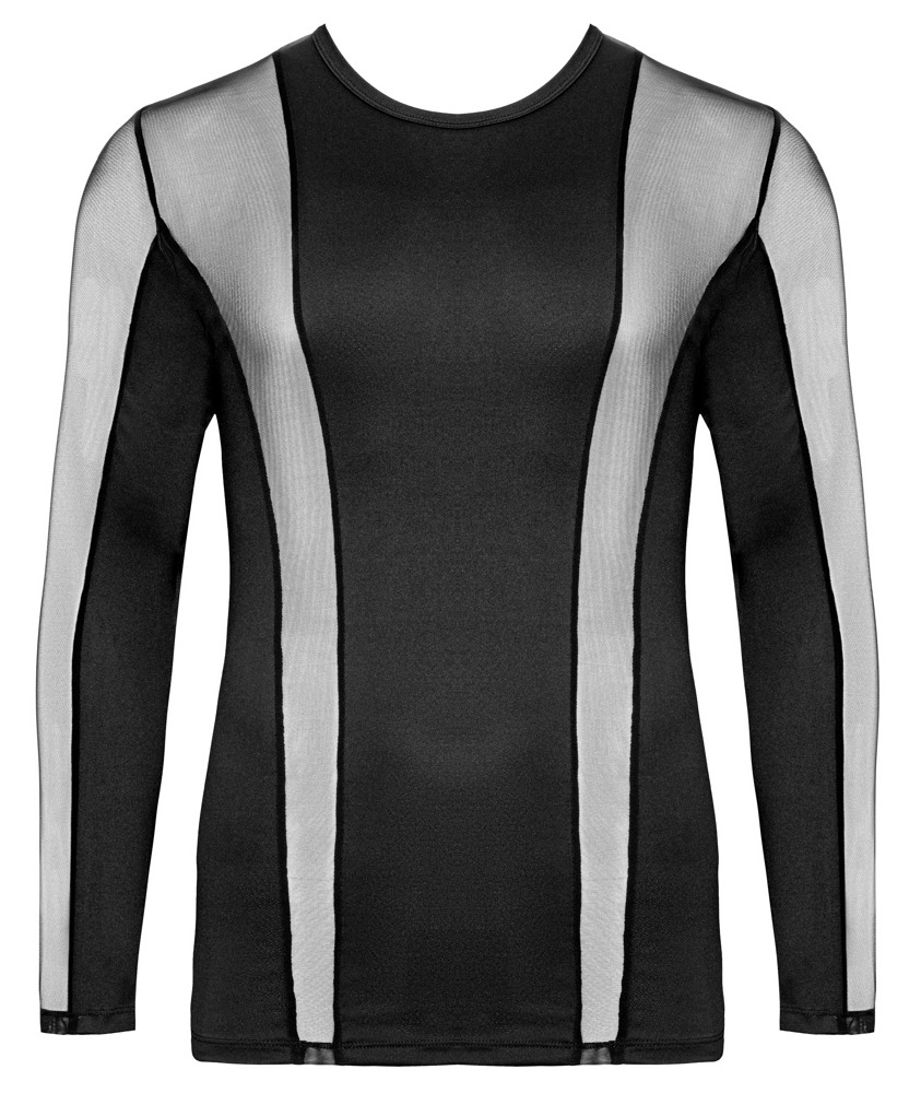 Svenjoyment - Shirt met Lange Mouwen van Lycra en Gaas - Afbeelding 6